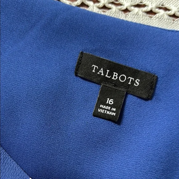 Talbots Beautiful Blue Floral Midi Dress - Picture 12 of 15